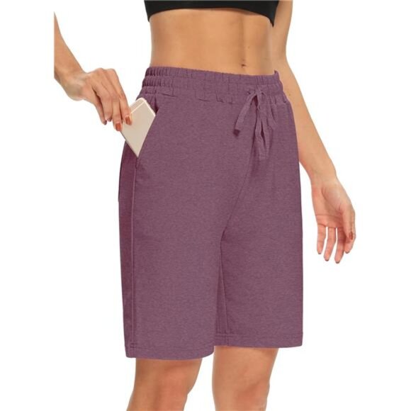 Womens Yoga Shorts Summer Red - Picture 1 of 5